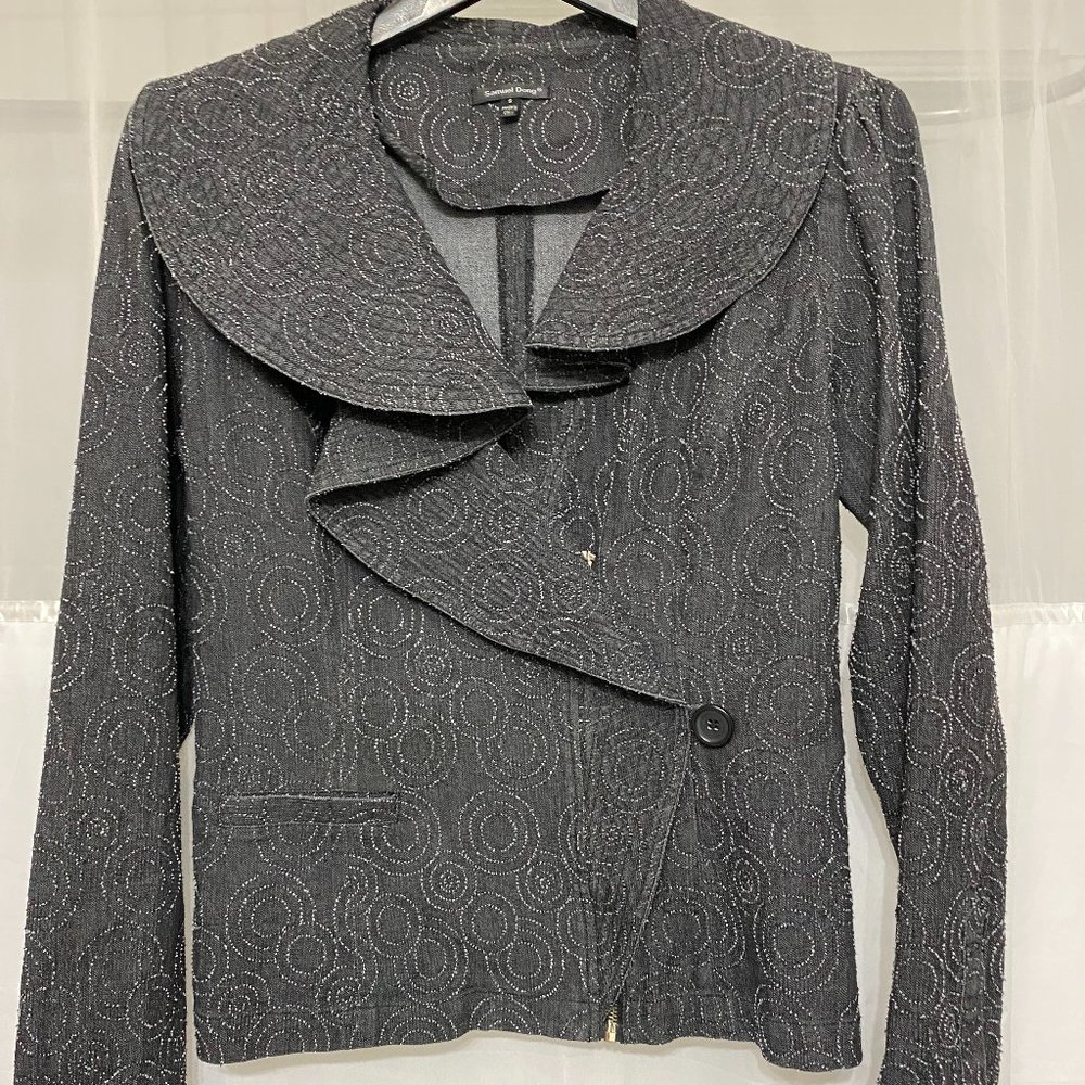 Black with Swirls Samuel Dong Jacket, Small